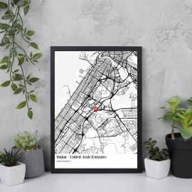 City Map with Pin