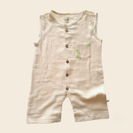 Lil Sea Sparkle Muslin Romper