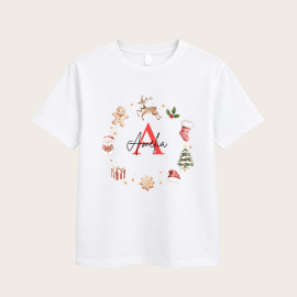 Personalised Christmas T shirt - matching family Christmas tops