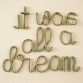 Personalised Knitted Wire Phrase