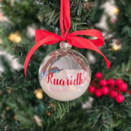 Personalised Glass Bauble