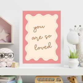 You Are So Loved - Pink Heart Duo Prints