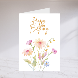 Happy Birthday - Flowers