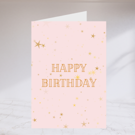 Happy Birthday - Pink Sparkle