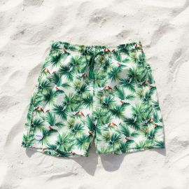 Boys Swim Trunks - Parrot Talk