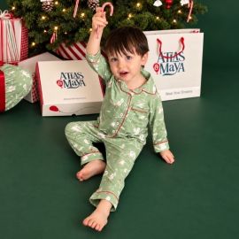Dream Big Bamboo Kids Christmas Pajama Set