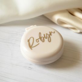 Personalised Travel Mirror/Brush