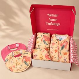 Mermaid Love Bamboo Baby Girl Newborn Gift Box