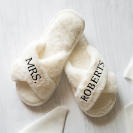 Personalised Fluffy Slippers