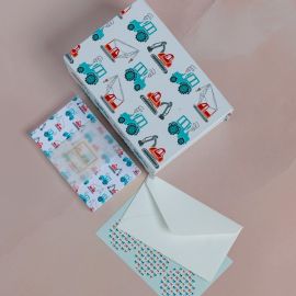 Personalised Stationery - The Tiny Tracktor Bus Mini Box