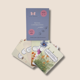 Bedtime Conversations & Gratitude Flashcards - Little Mindset