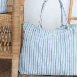 Beach Bag - Blue stripe