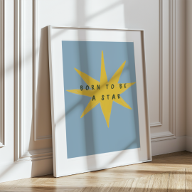 Born to be a star print 