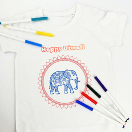 Personalised Diwali Colouring in Top