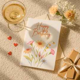 Happy Birthday - Flowers