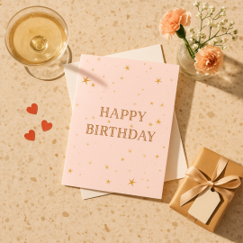 Happy Birthday - Pink Sparkle