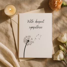With Deepest Sympathies - Dandelion