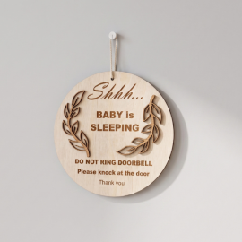 Baby Sleeping – Do Not Ring Doorbell Sign