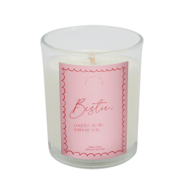 Personalisable Bestie Candle, Couldn't Do Life Without You, 100g