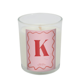 Personalisable Alphabet Monogram Candle, 100g, Midnight Oud Scent