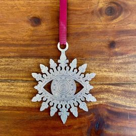 Evil Eye - Silver Festive Decoration