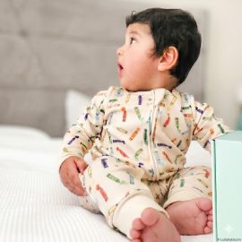Crayons Convertible Footies Sleepsuits (6-9M, 9-12M, 12-18M)