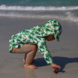 Girls Beach Collection - Parrot Talk | Swimsuit, Floaty & Shoes