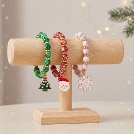 Holly Jolly Stackable Christmas Beaded Bracelets
