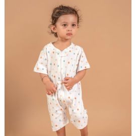 Snuggle Snapes Organic Short Zip Playsuit - Newborn