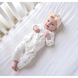 Desert Spiky Organic Zipup Sleepsuit