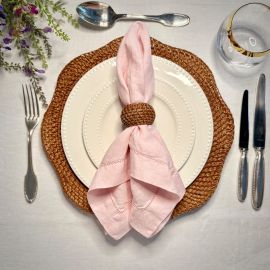 Willa Rattan Scalloped Edged Chargers