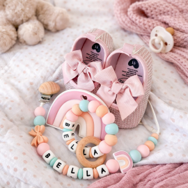 Colorful Rainbow Pacifier Holder