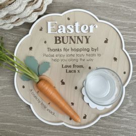 Personalised Easter Bunny Treat Board - Wood & Acrylic