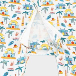 India Peek A Boo Sleepsuit (0–3M, 3-6M)