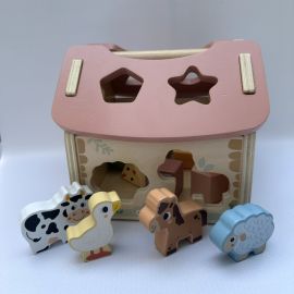 Wooden Farm Shape Sorter