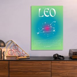 Leo Metal Poster