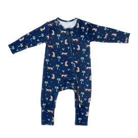 Arabian Leopard Zippered Sleepsuit