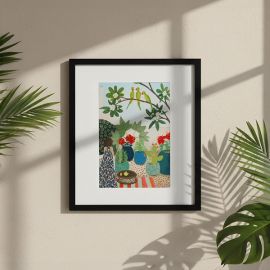 The Garden - Hand embellished print