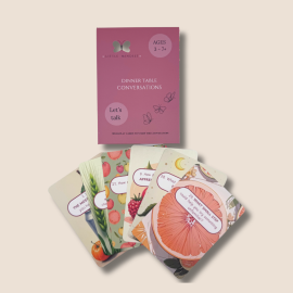 Dinner Table Conversation Flashcards -Little Mindset