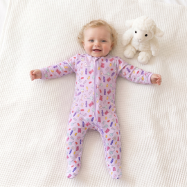 Candy Peek A Boo Sleepsuit (0-3M, 3-6M)