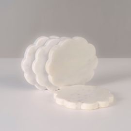 Scalloped Edged Marble Coasters