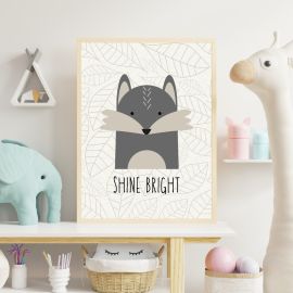 Trio of Animal Illustrations for  Children's Bedrrom