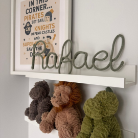Personalised Knitted Wire Name