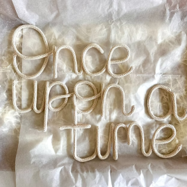 Personalised Knitted Wire Phrase