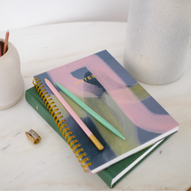Painterly abstract notebook 