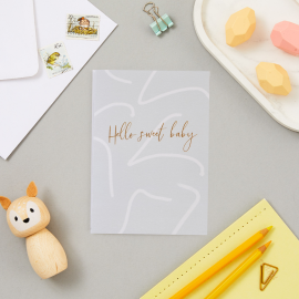 Hello sweet baby card