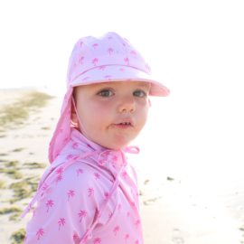 Baby Beach Collection - Pink Palm | Swimsuit, Hat & Shoes
