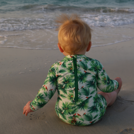 Baby UPF 50+ Swimsuit - Parrot Talk