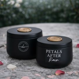 Tin Candle – Petals After Rain