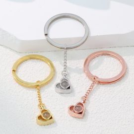 S925 Photo Projected Key Ring.